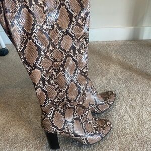 Target Snake Print Boots Size 8.5